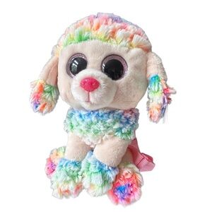 Ty Gear Backpack Beanie Boos Rainbow Plush Padded Travel Bag Single Pock…